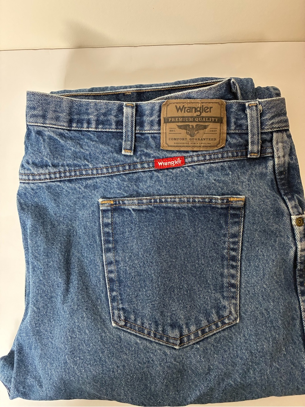 Wrangler Vintage Y2K Men's Biker Core Festival Blue Denim Jeans - Classic Fit 48
